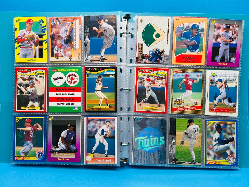 Photo 1 of 195637…final sale no returns/refunds-360 mixed baseball cards in binder