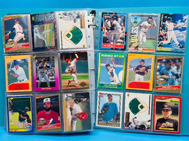 Photo 1 of 195637…final sale no returns/refunds-360 mixed baseball cards in binder