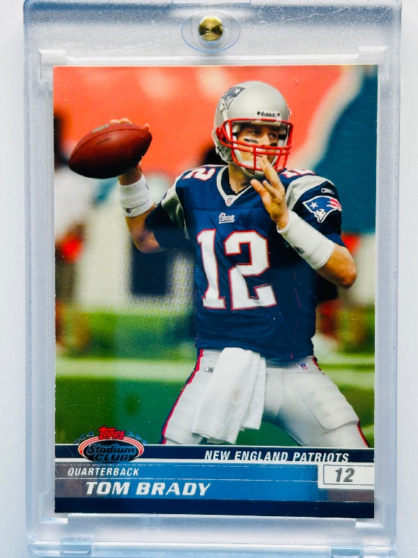 Photo 1 of 195638…Tom Brady card 2 in hard plastic case