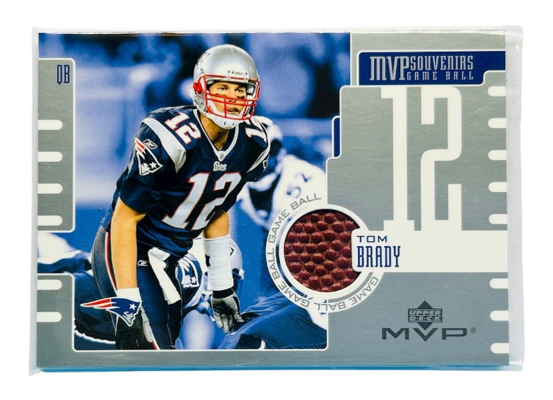 Photo 1 of 195644…Tom Brady game ball relic card GB-TB in hard sleeve 