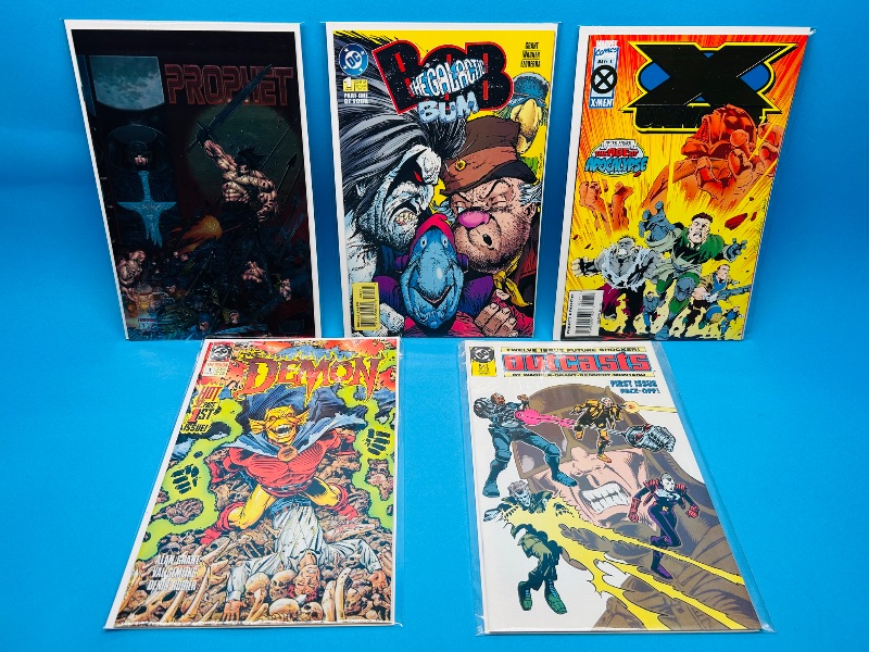 Photo 1 of 195656…5 comics all #1’s in plastic sleeves 