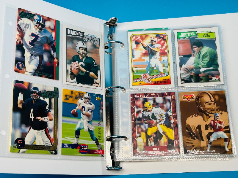 Photo 1 of 195658…final sale no returns/refunds-68 NFL quarterback cards in binder
