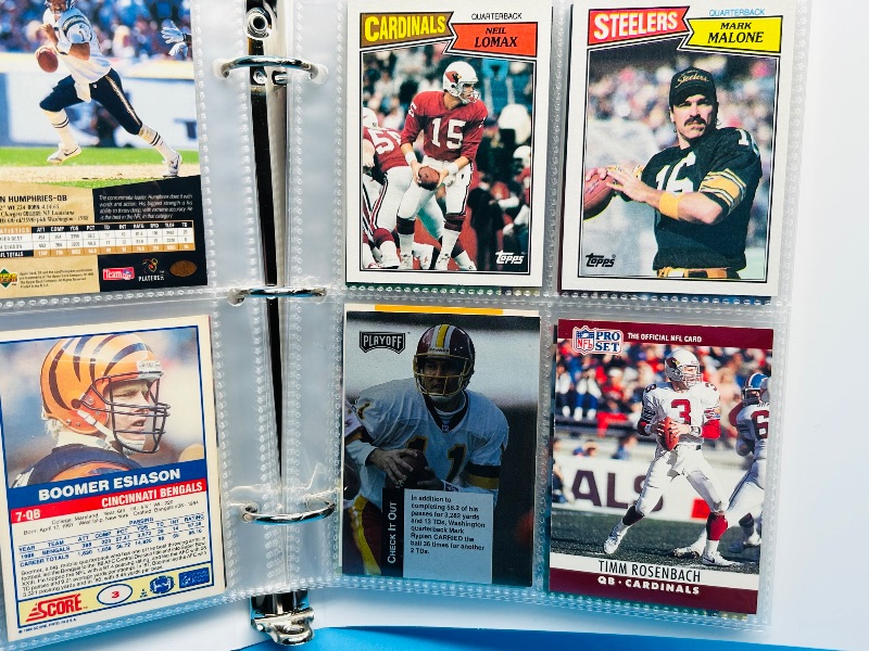 Photo 1 of 195658…final sale no returns/refunds-68 NFL quarterback cards in binder
