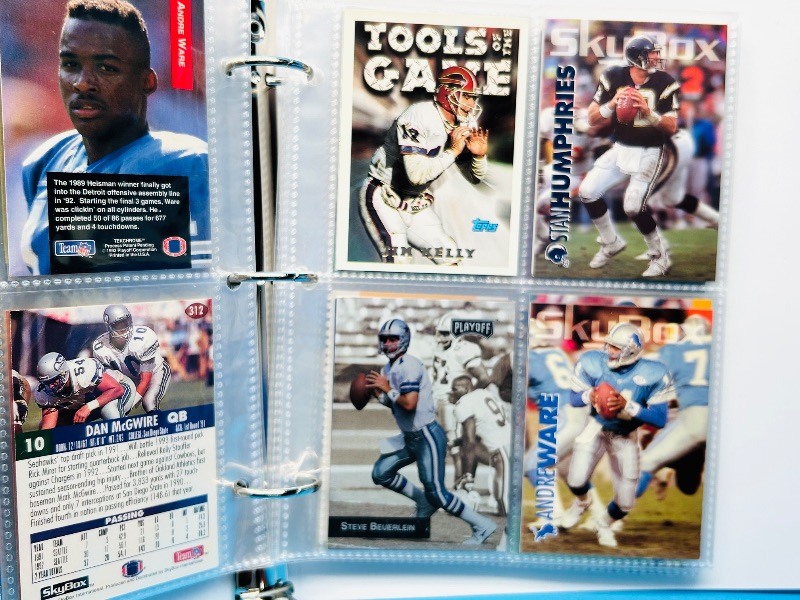 Photo 1 of 195658…final sale no returns/refunds-68 NFL quarterback cards in binder