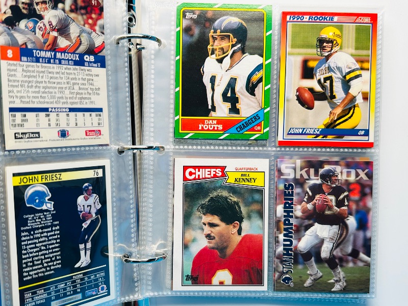 Photo 1 of 195658…final sale no returns/refunds-68 NFL quarterback cards in binder