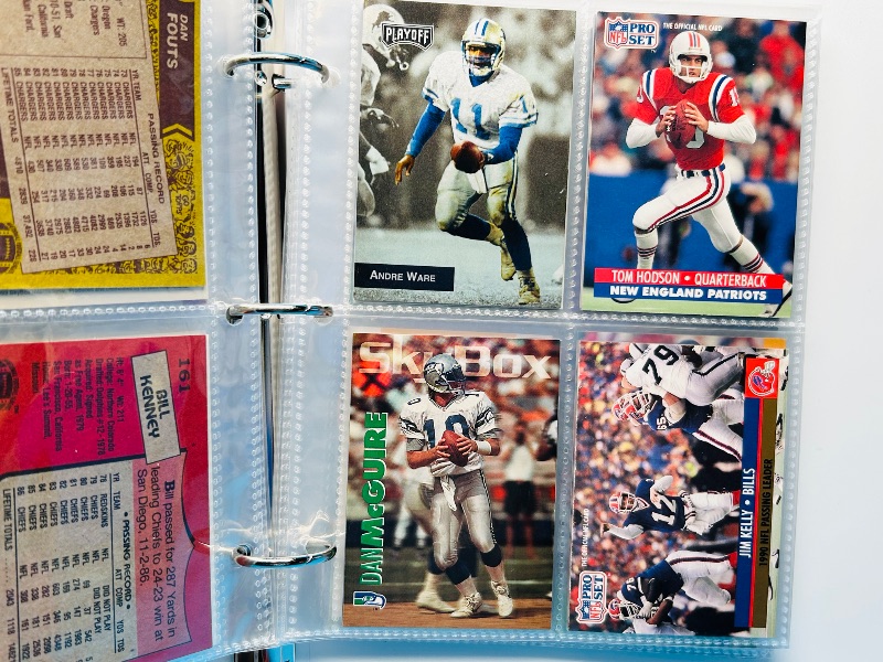 Photo 1 of 195658…final sale no returns/refunds-68 NFL quarterback cards in binder