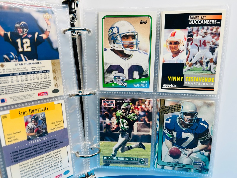 Photo 1 of 195658…final sale no returns/refunds-68 NFL quarterback cards in binder