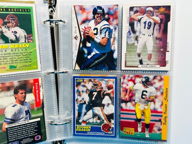 Photo 1 of 195658…final sale no returns/refunds-68 NFL quarterback cards in binder