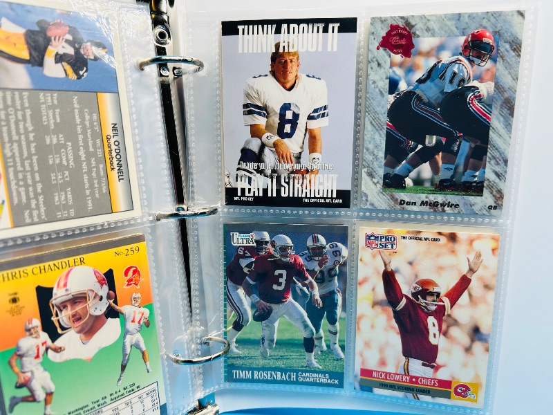 Photo 1 of 195658…final sale no returns/refunds-68 NFL quarterback cards in binder