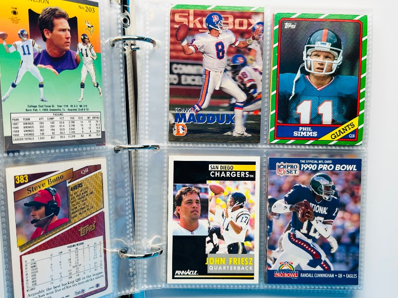 Photo 1 of 195658…final sale no returns/refunds-68 NFL quarterback cards in binder