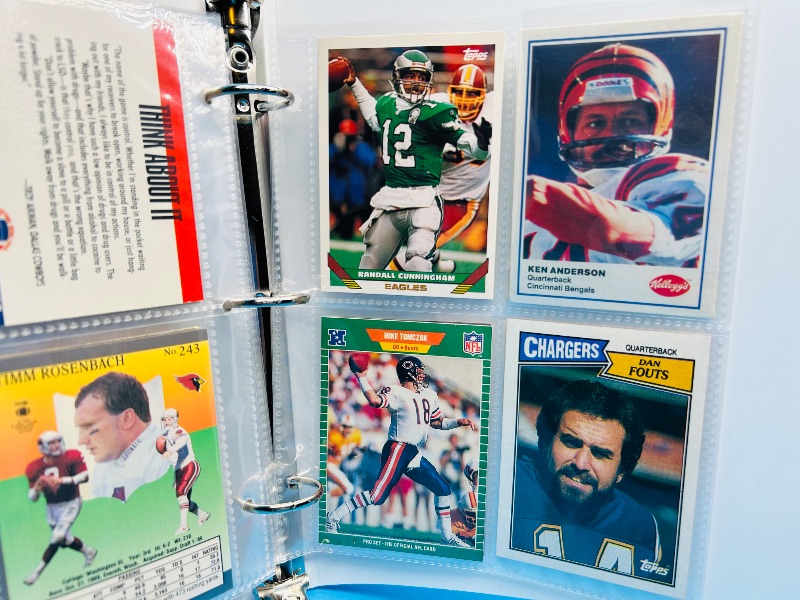 Photo 1 of 195658…final sale no returns/refunds-68 NFL quarterback cards in binder