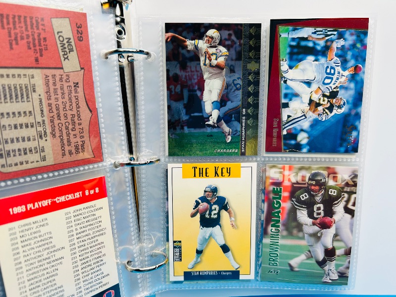 Photo 1 of 195658…final sale no returns/refunds-68 NFL quarterback cards in binder