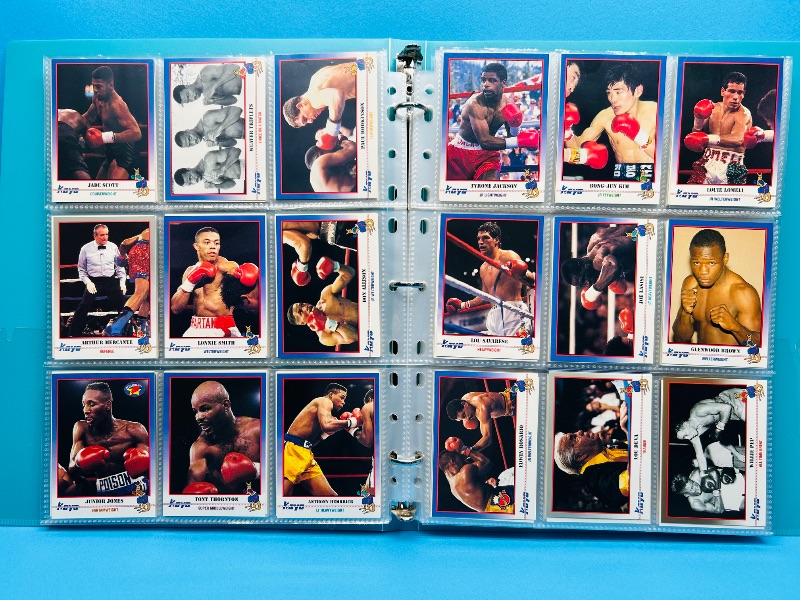 Photo 1 of 195659.. final sale no returns/refunds-360 mixed boxing cards in binder