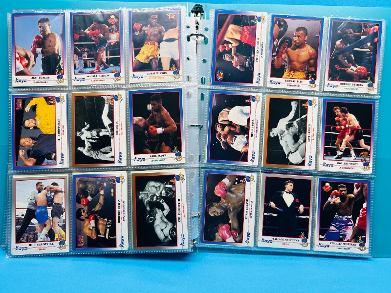 Photo 1 of 195659.. final sale no returns/refunds-360 mixed boxing cards in binder