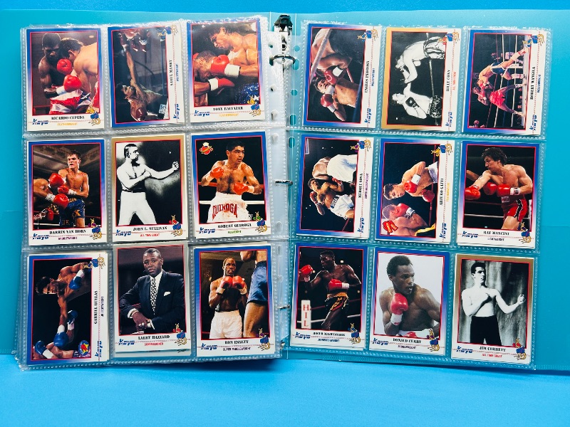 Photo 1 of 195659.. final sale no returns/refunds-360 mixed boxing cards in binder