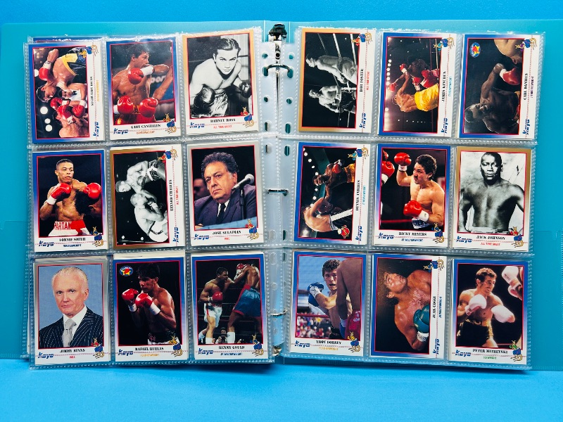 Photo 1 of 195659.. final sale no returns/refunds-360 mixed boxing cards in binder
