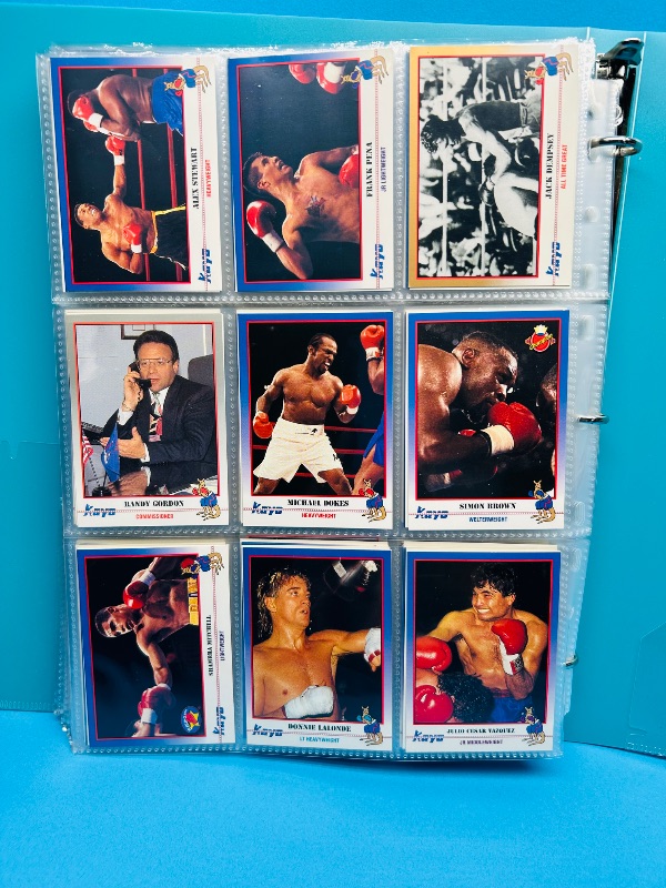 Photo 1 of 195659.. final sale no returns/refunds-360 mixed boxing cards in binder