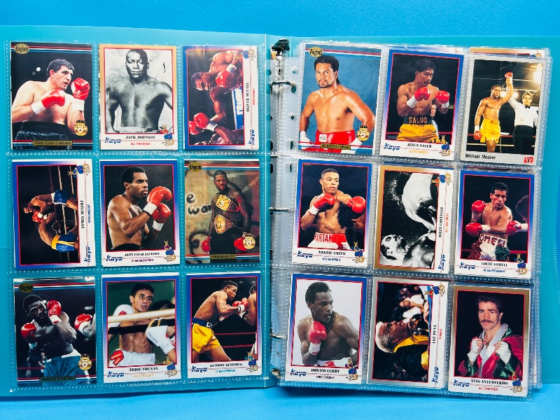 Photo 1 of 195659.. final sale no returns/refunds-360 mixed boxing cards in binder