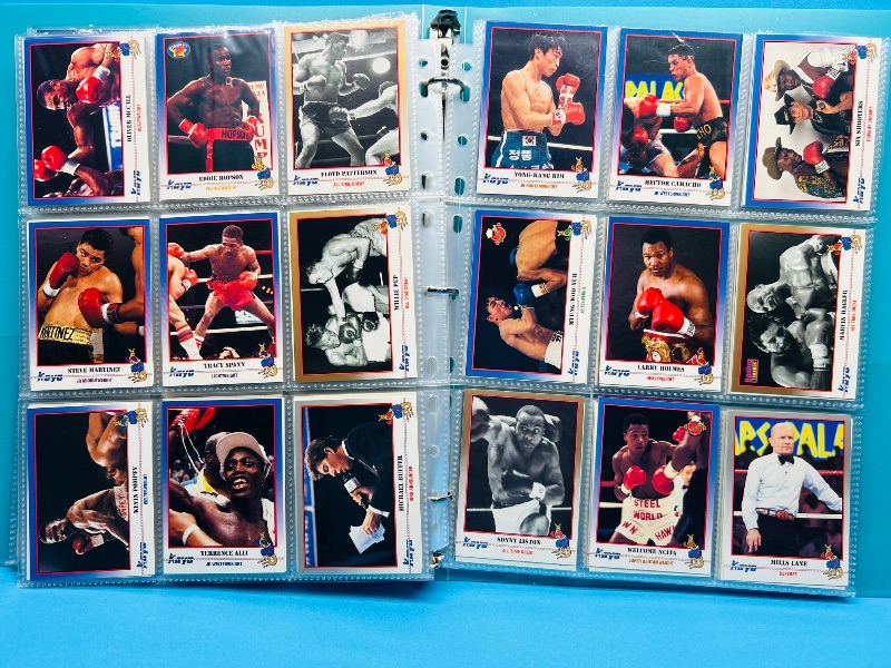 Photo 1 of 195659.. final sale no returns/refunds-360 mixed boxing cards in binder