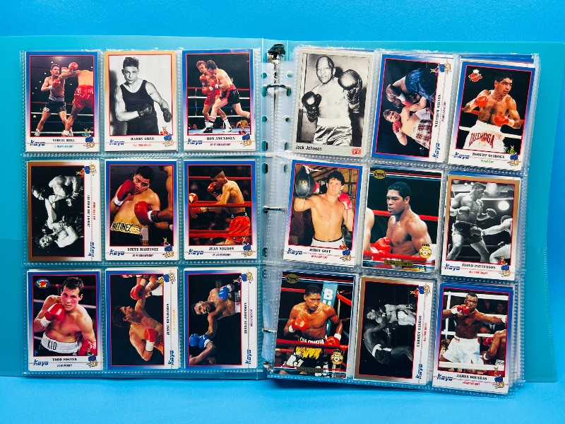 Photo 1 of 195659.. final sale no returns/refunds-360 mixed boxing cards in binder