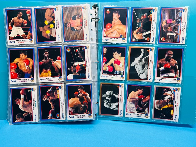 Photo 1 of 195659.. final sale no returns/refunds-360 mixed boxing cards in binder