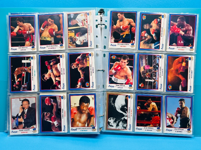Photo 1 of 195659.. final sale no returns/refunds-360 mixed boxing cards in binder