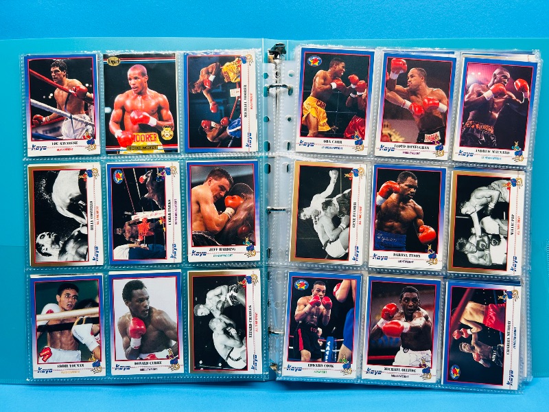 Photo 1 of 195659.. final sale no returns/refunds-360 mixed boxing cards in binder