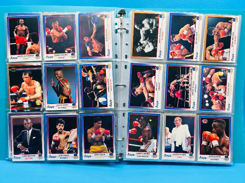 Photo 1 of 195659.. final sale no returns/refunds-360 mixed boxing cards in binder