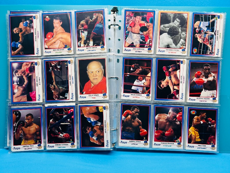 Photo 1 of 195659.. final sale no returns/refunds-360 mixed boxing cards in binder