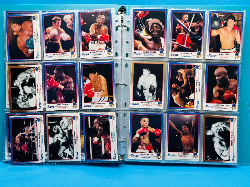 Photo 1 of 195659.. final sale no returns/refunds-360 mixed boxing cards in binder