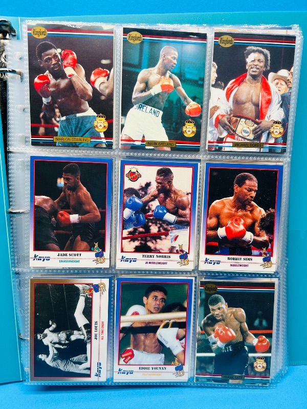 Photo 1 of 195659.. final sale no returns/refunds-360 mixed boxing cards in binder