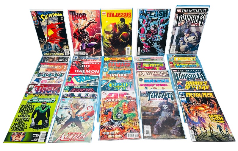 Photo 1 of 195660… final sale no returns/refunds-30 mixed comics in plastic sleeves 