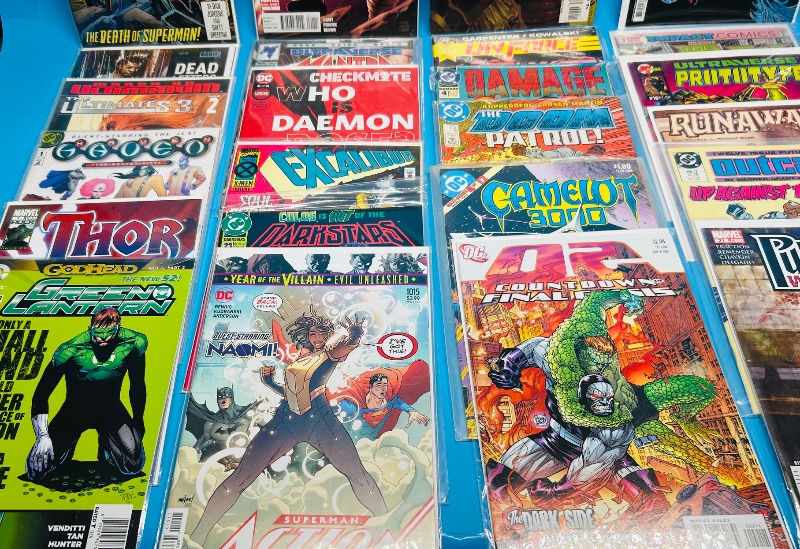 Photo 1 of 195660… final sale no returns/refunds-30 mixed comics in plastic sleeves 