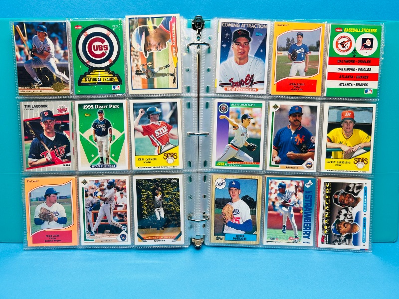 Photo 1 of 195663…final sale no return/ refund-270 mixed baseball cards in binder 