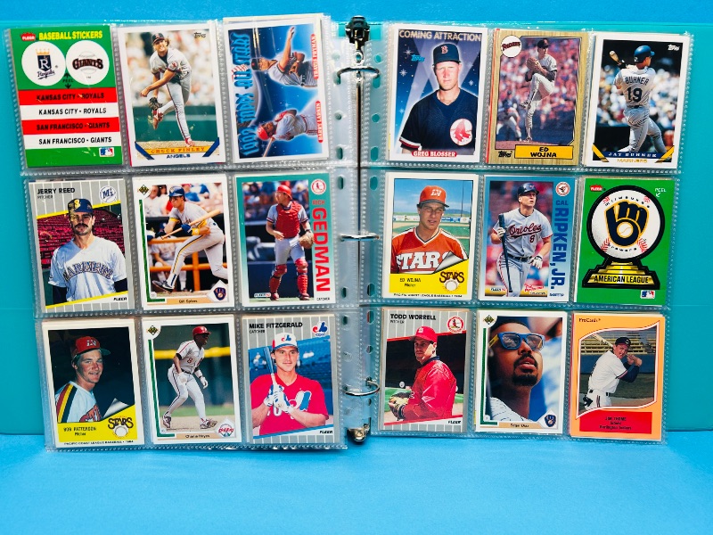 Photo 1 of 195663…final sale no return/ refund-270 mixed baseball cards in binder 