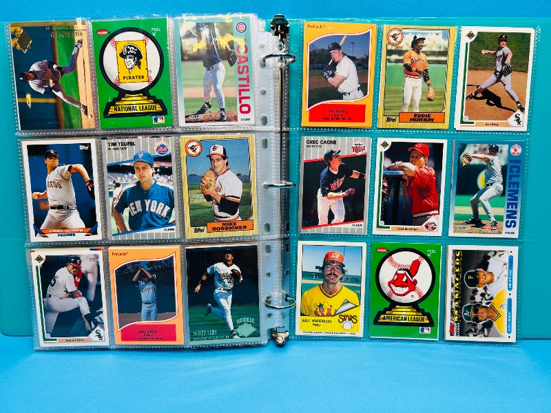 Photo 1 of 195663…final sale no return/ refund-270 mixed baseball cards in binder 