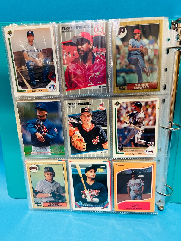 Photo 1 of 195663…final sale no return/ refund-270 mixed baseball cards in binder 