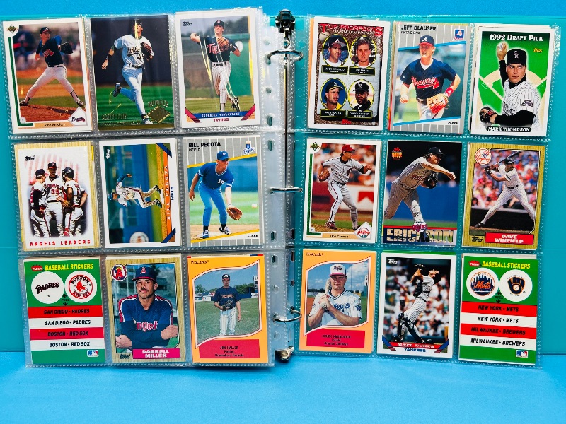 Photo 1 of 195663…final sale no return/ refund-270 mixed baseball cards in binder 