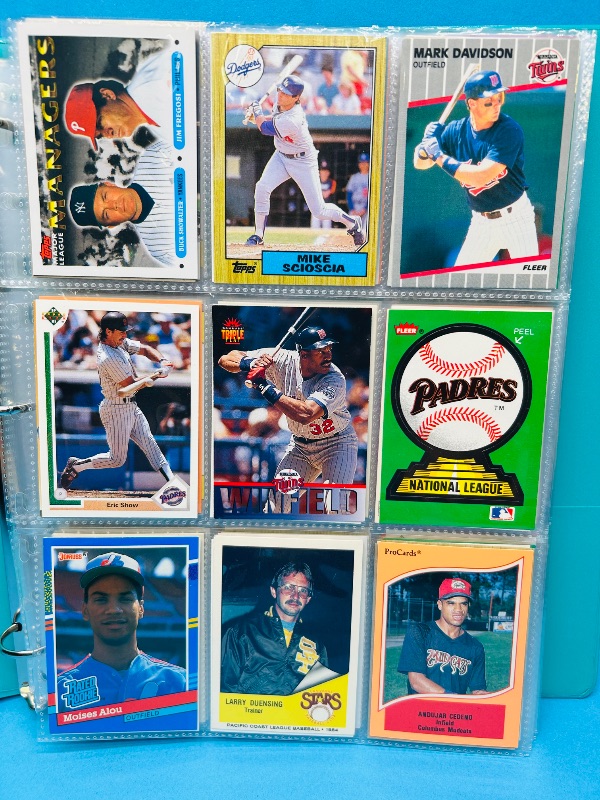 Photo 1 of 195663…final sale no return/ refund-270 mixed baseball cards in binder 