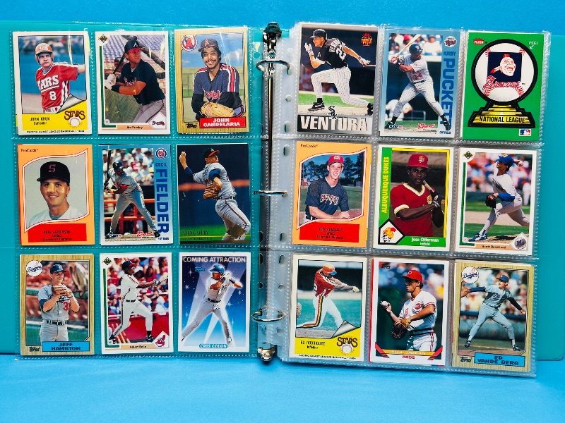 Photo 1 of 195663…final sale no return/ refund-270 mixed baseball cards in binder 