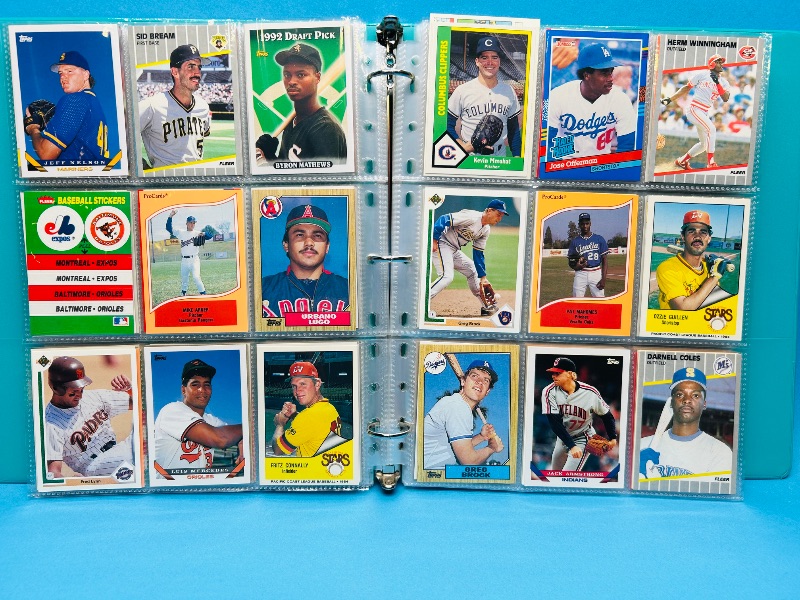 Photo 1 of 195663…final sale no return/ refund-270 mixed baseball cards in binder 