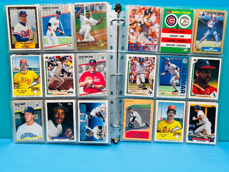 Photo 1 of 195663…final sale no return/ refund-270 mixed baseball cards in binder 