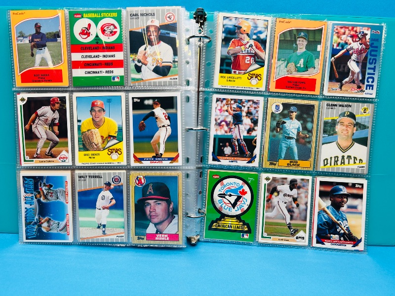 Photo 1 of 195663…final sale no return/ refund-270 mixed baseball cards in binder 