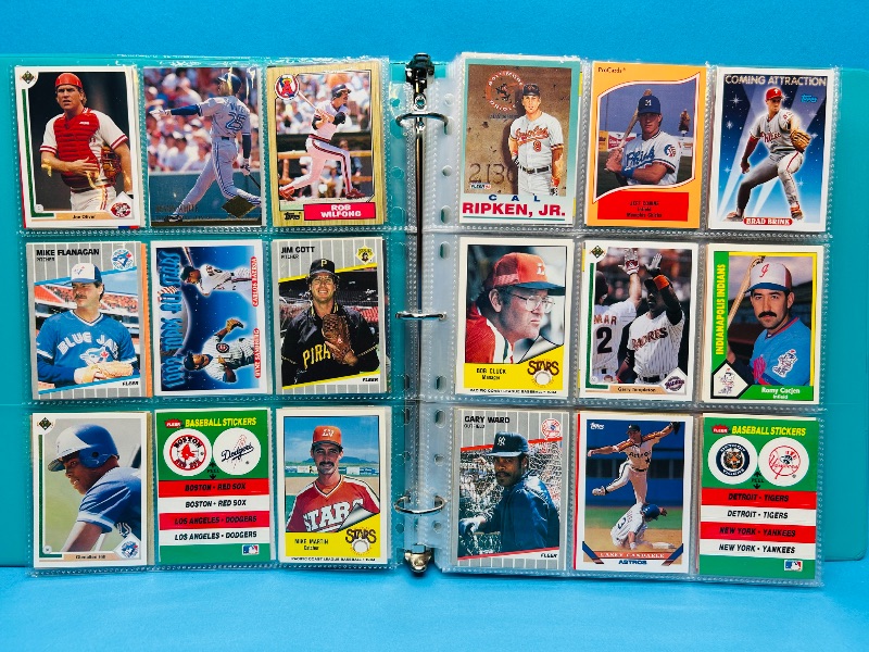 Photo 1 of 195663…final sale no return/ refund-270 mixed baseball cards in binder 