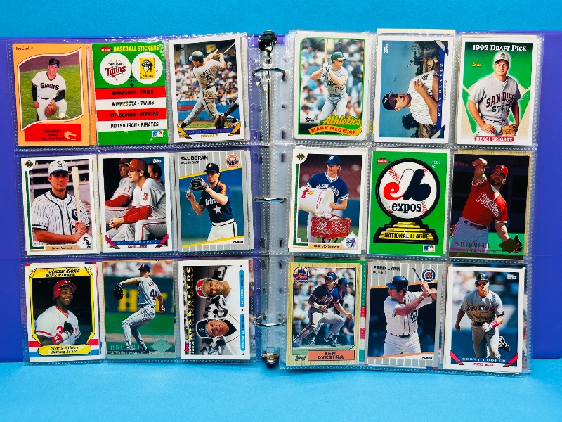 Photo 1 of 195664… final sale no return/ refund-270 mixed baseball cards in binder 