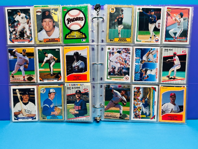 Photo 1 of 195664… final sale no return/ refund-270 mixed baseball cards in binder 