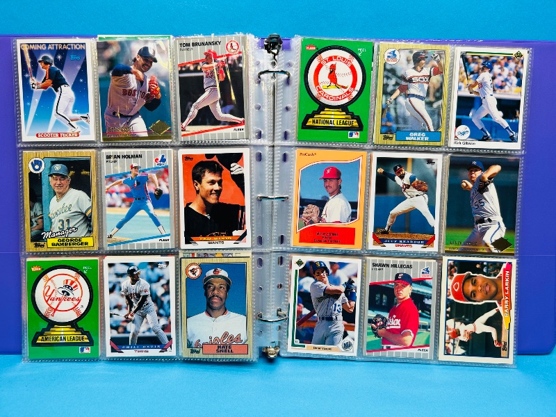 Photo 1 of 195664… final sale no return/ refund-270 mixed baseball cards in binder 