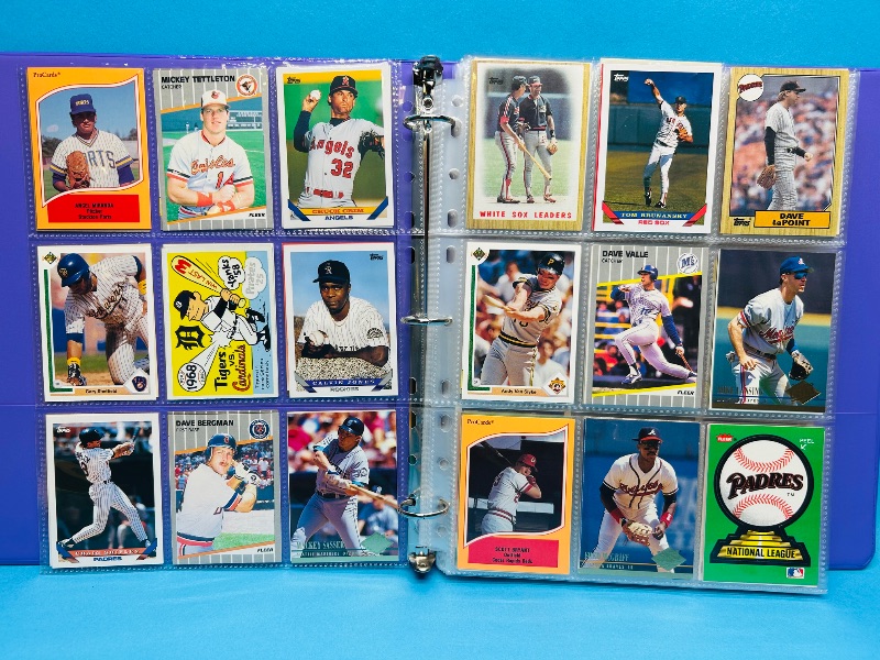 Photo 1 of 195664… final sale no return/ refund-270 mixed baseball cards in binder 