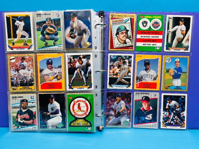 Photo 1 of 195664… final sale no return/ refund-270 mixed baseball cards in binder 