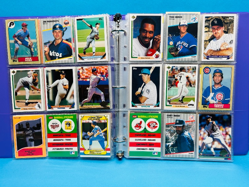 Photo 1 of 195664… final sale no return/ refund-270 mixed baseball cards in binder 